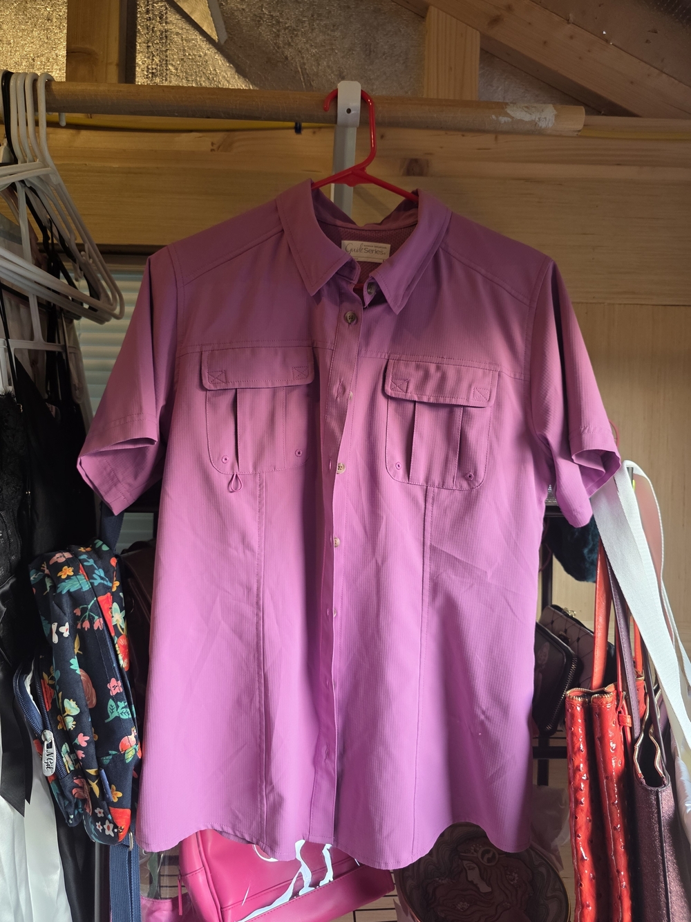 Gander Mountain Lavender Short-Sleeve Guide Series Shirt